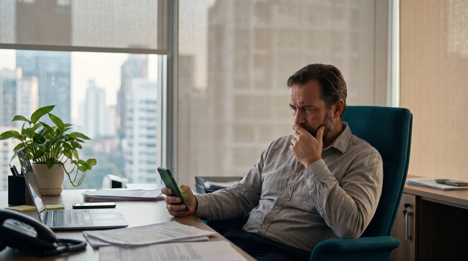 Business owner realizing a hot lead went cold after a slow response